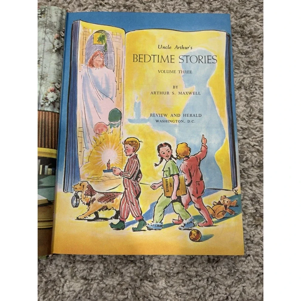 Uncle Arthur's Bedtime Stories Volume 3 Childrens Reading Vintage 1964 Hardcover